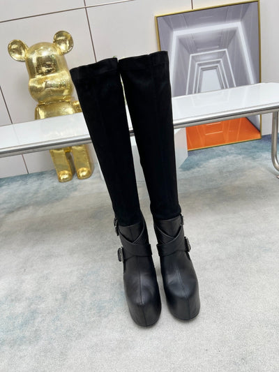 YSL Knee High Boots