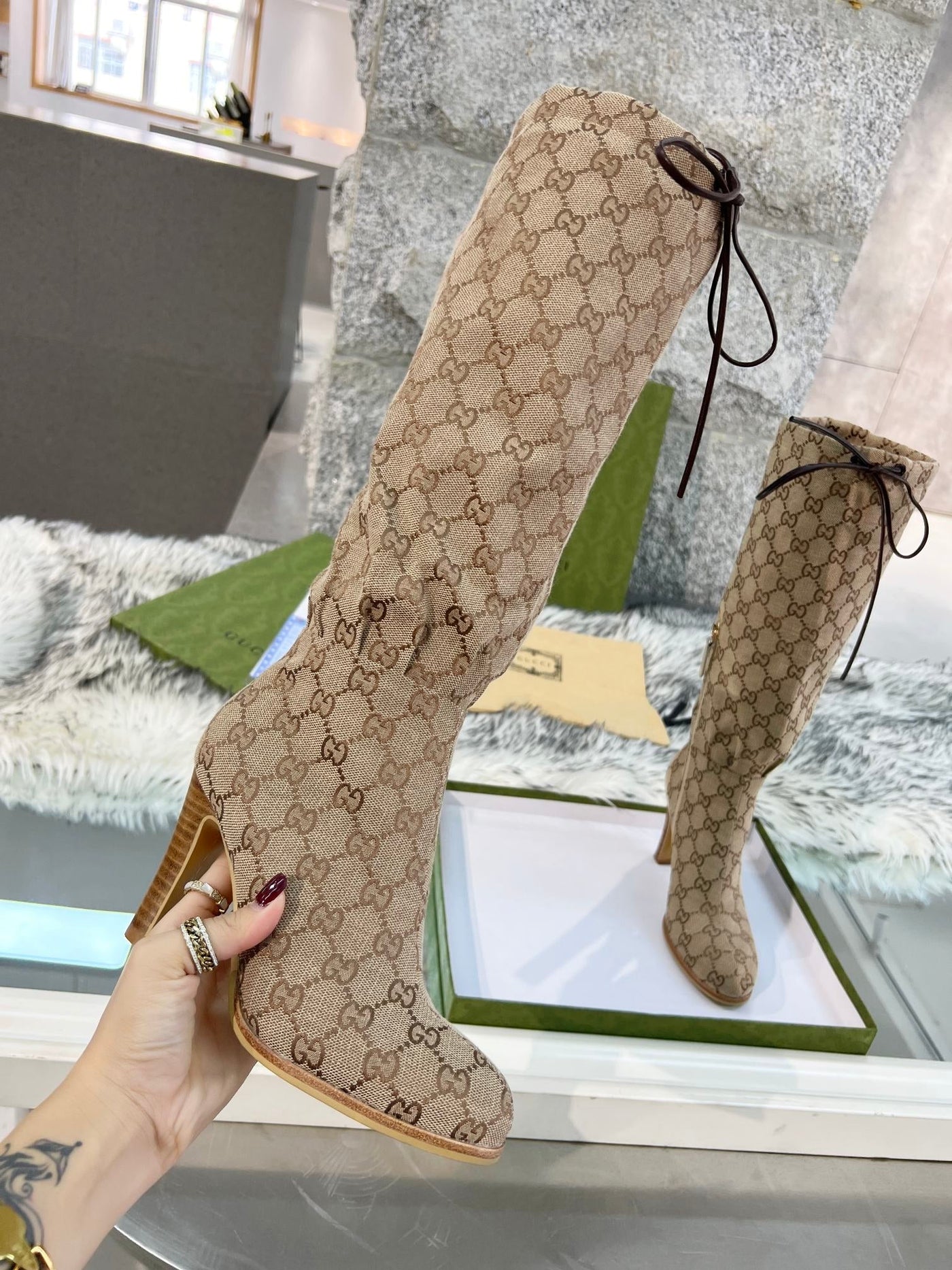 Gucci GG High Boots