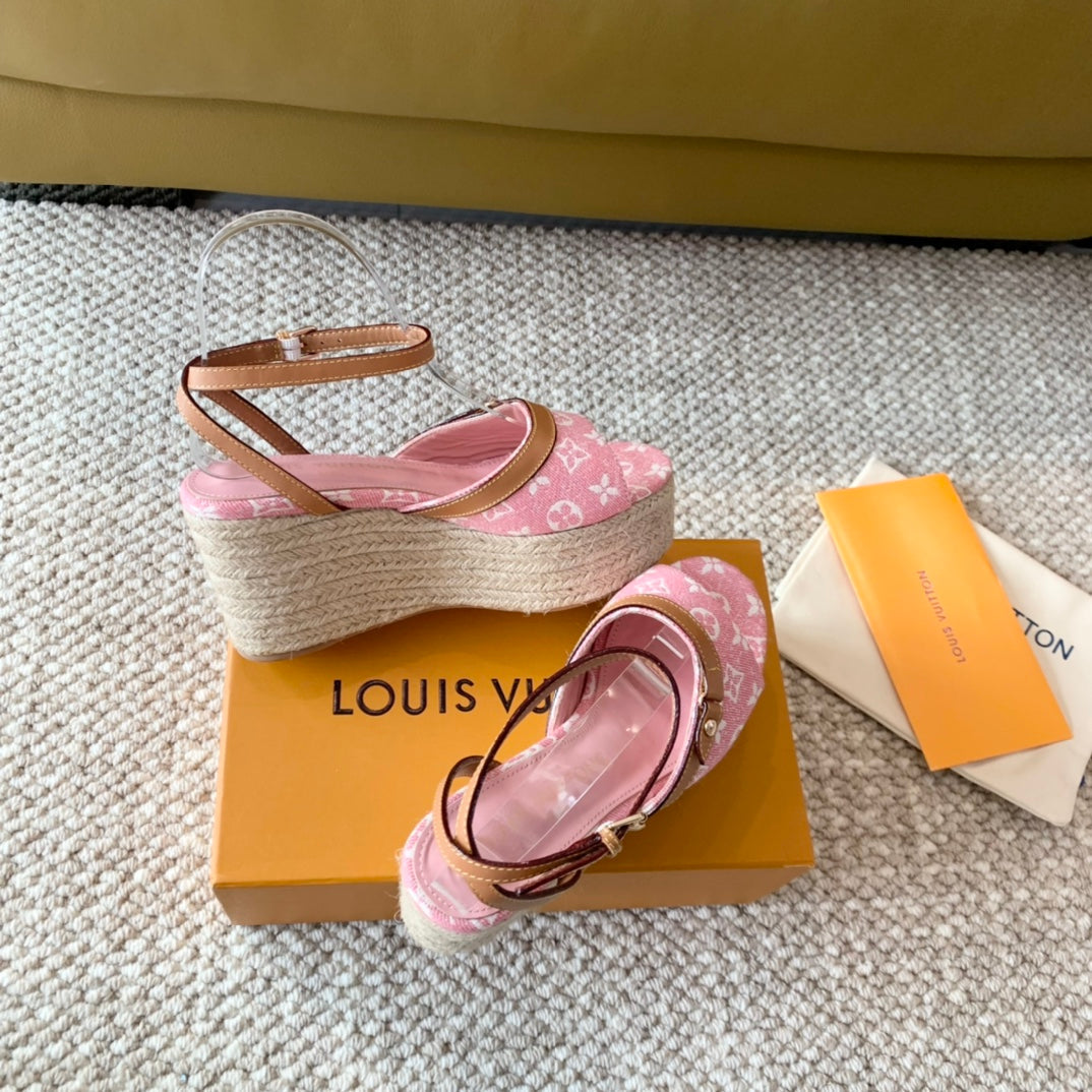 Louis Vuitton Helio's  Wedge Sandals