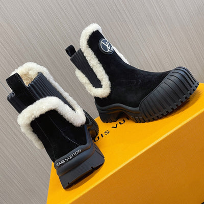 Louis Vuitton Ruby Flat Ranger Boots