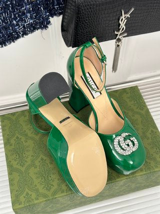 Gucci Platform Sandals With Double G