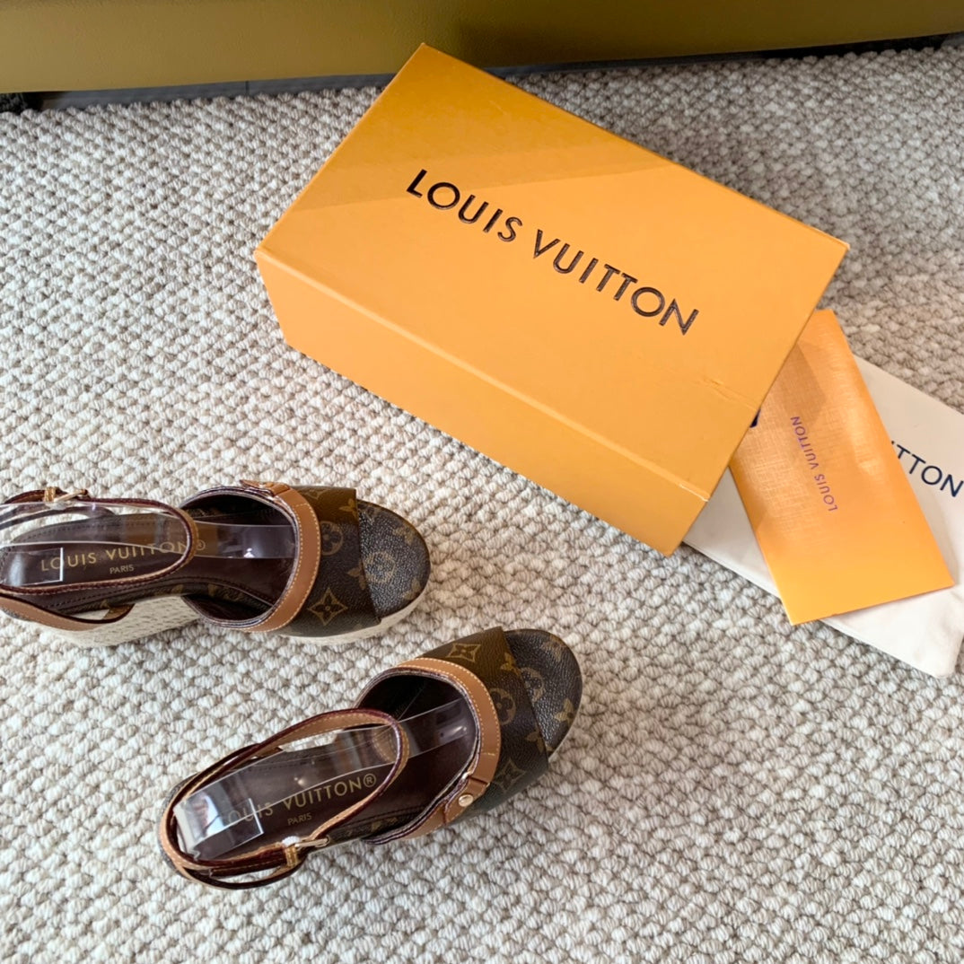 Louis Vuitton Helio's  Wedge Sandals