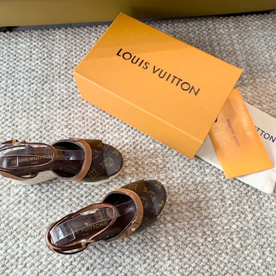 Louis Vuitton Helio's  Wedge Sandals