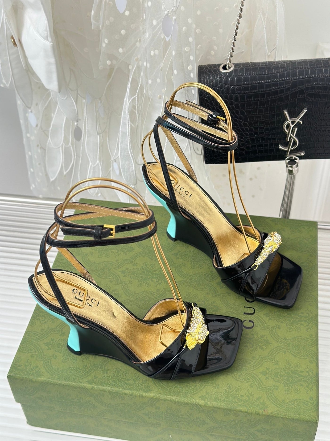 Gucci High Heel Sandals With Hardware