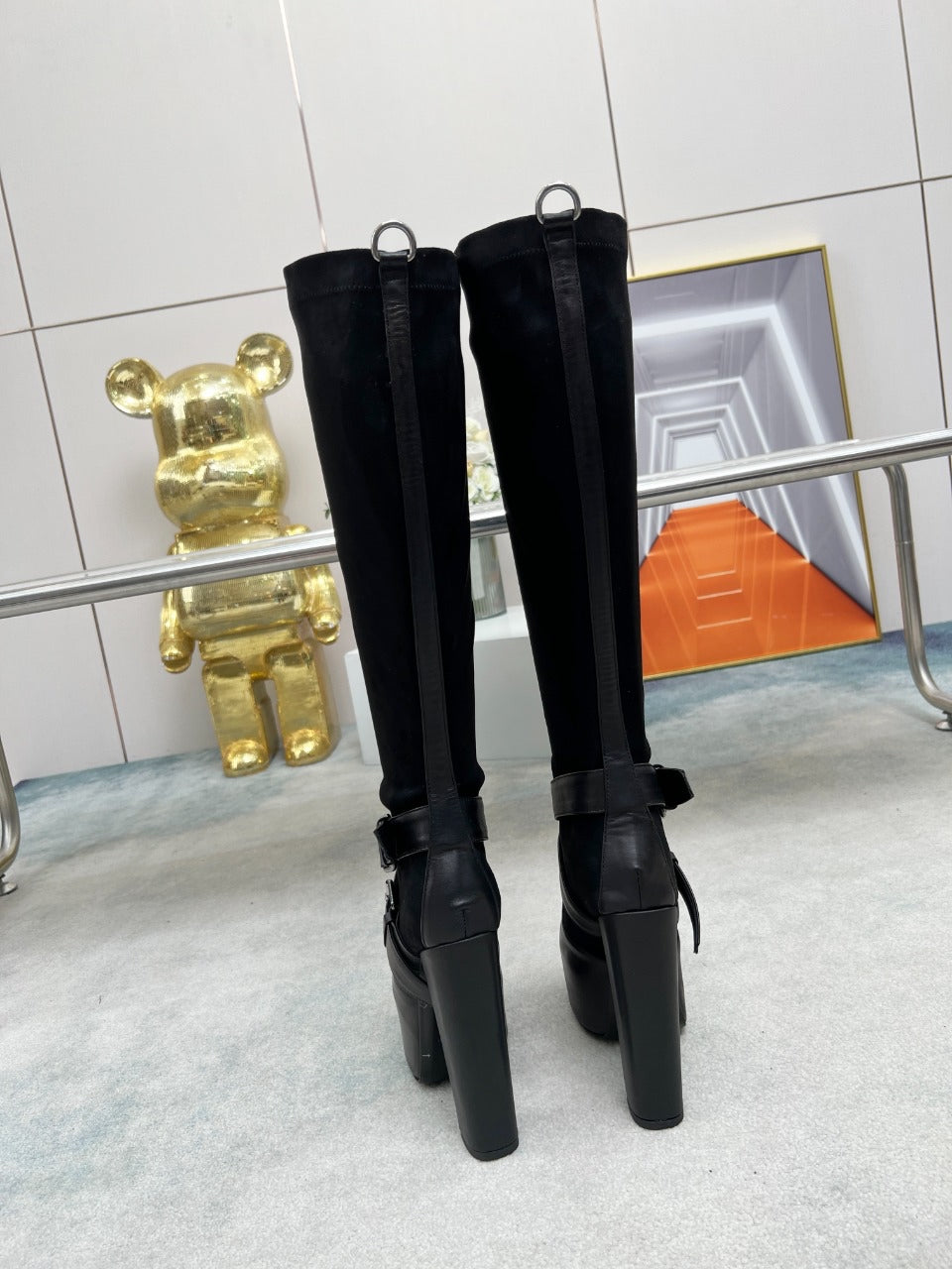 YSL Knee High Boots