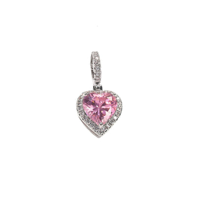 CINDERELLA HEART CHARM - BARBIE PINK
