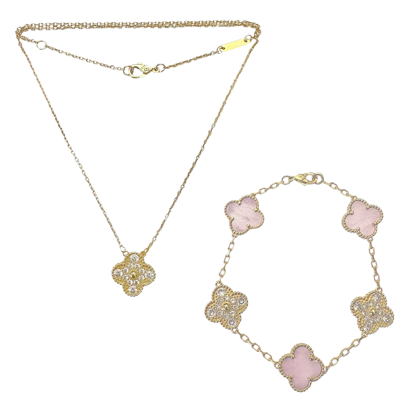 CRYSTELLE CLOVER SET - BLUSH