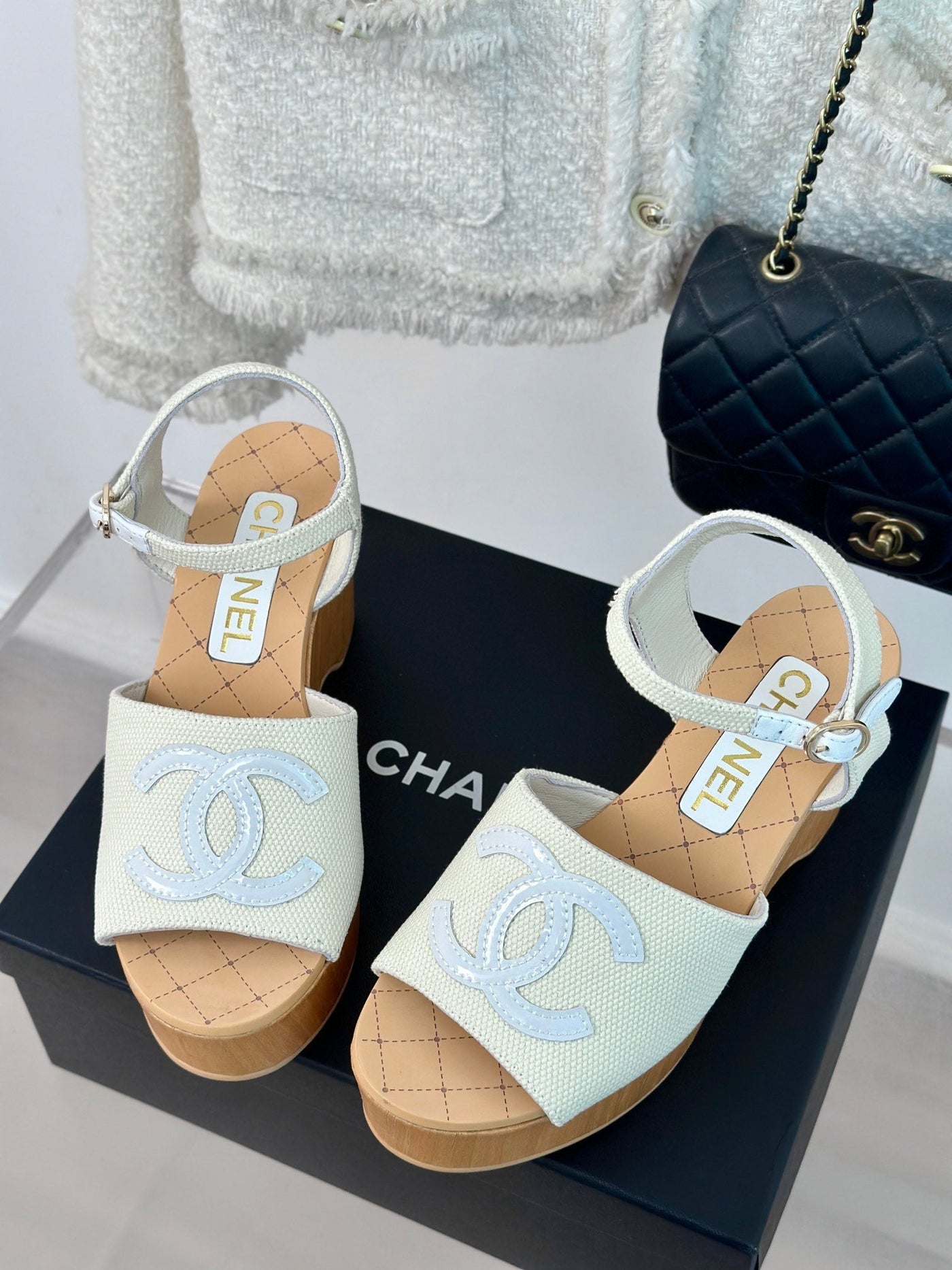 Chanel  Wedge Sandal