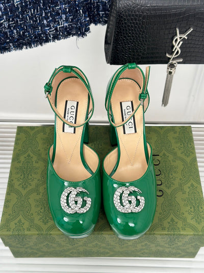 Gucci Platform Sandals With Double G