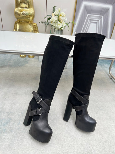 YSL Knee High Boots