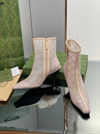 Gucci  GG Mid Heel Boots