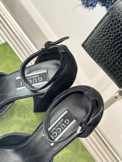 Gucci Platform Sandals With Double G