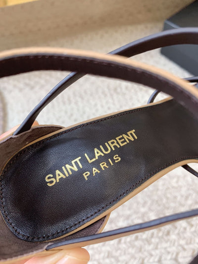 YSL High Heel Cassandra Sandals