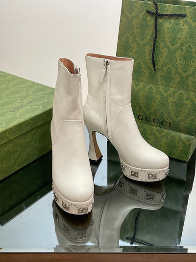 Gucci  Platform Boots With GG Studs