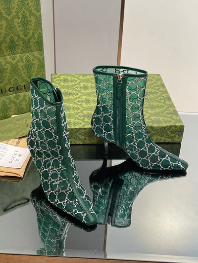 Gucci  GG Mid Heel Boots