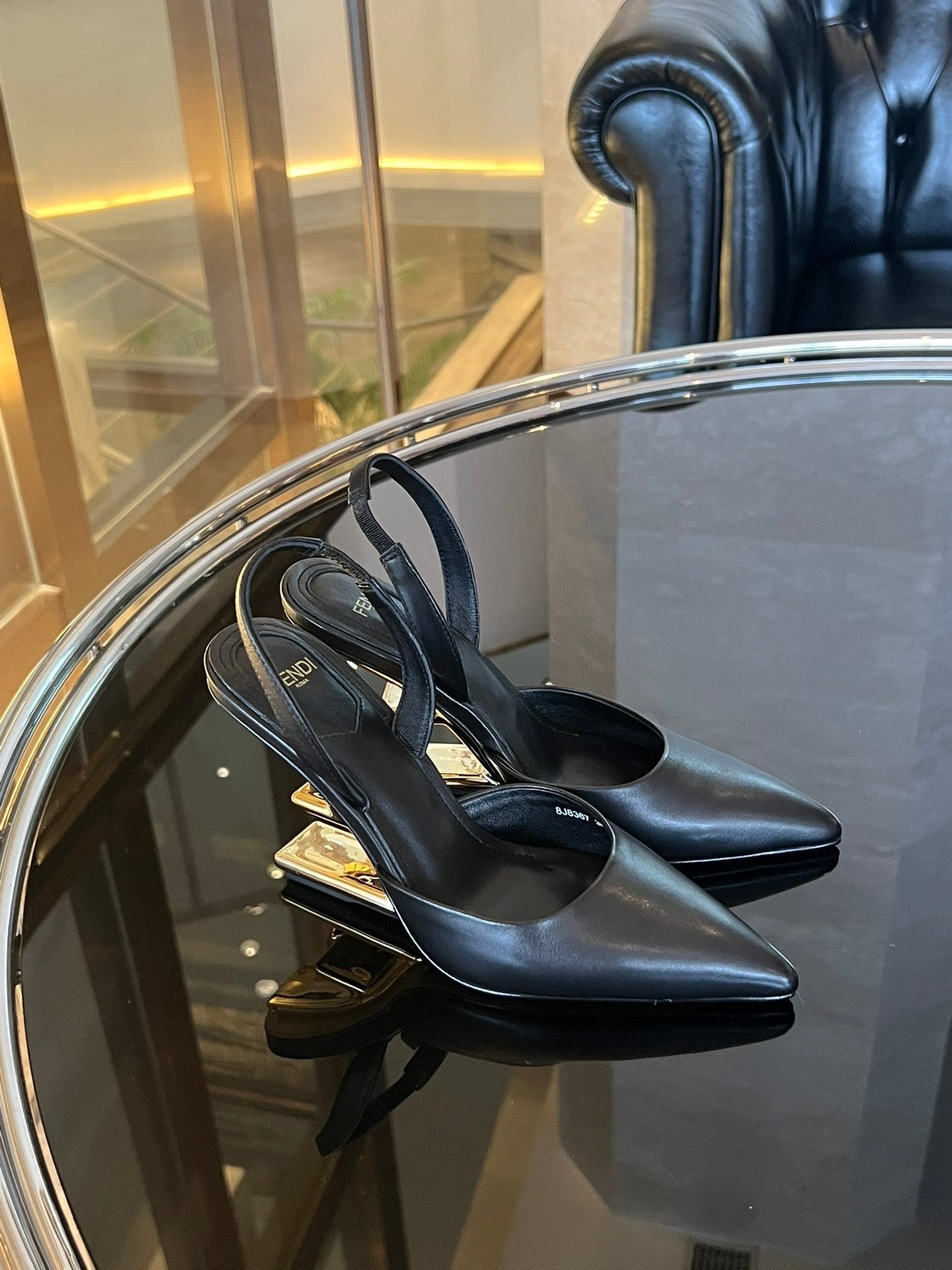Fendi First Heel Slingback