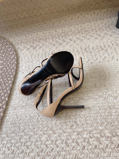 YSL High Heel Cassandra Sandals