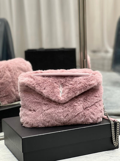 YSL Lou Lou Shearling Bag