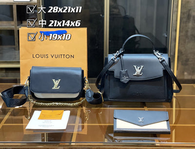 Black Louis Vuitton 3 Piece Budget Set