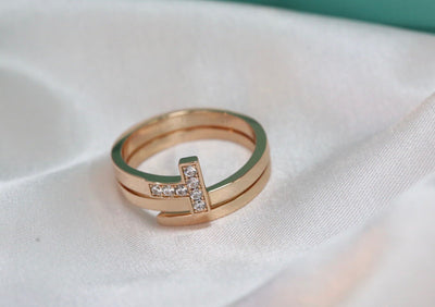 Tiffany Diamond T Ring Accessory