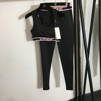 Designer Activewear Set (Top & Bottoms)