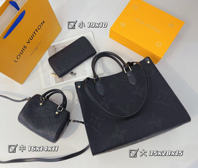 Black Louis Vuitton Budget 3 Piece Set