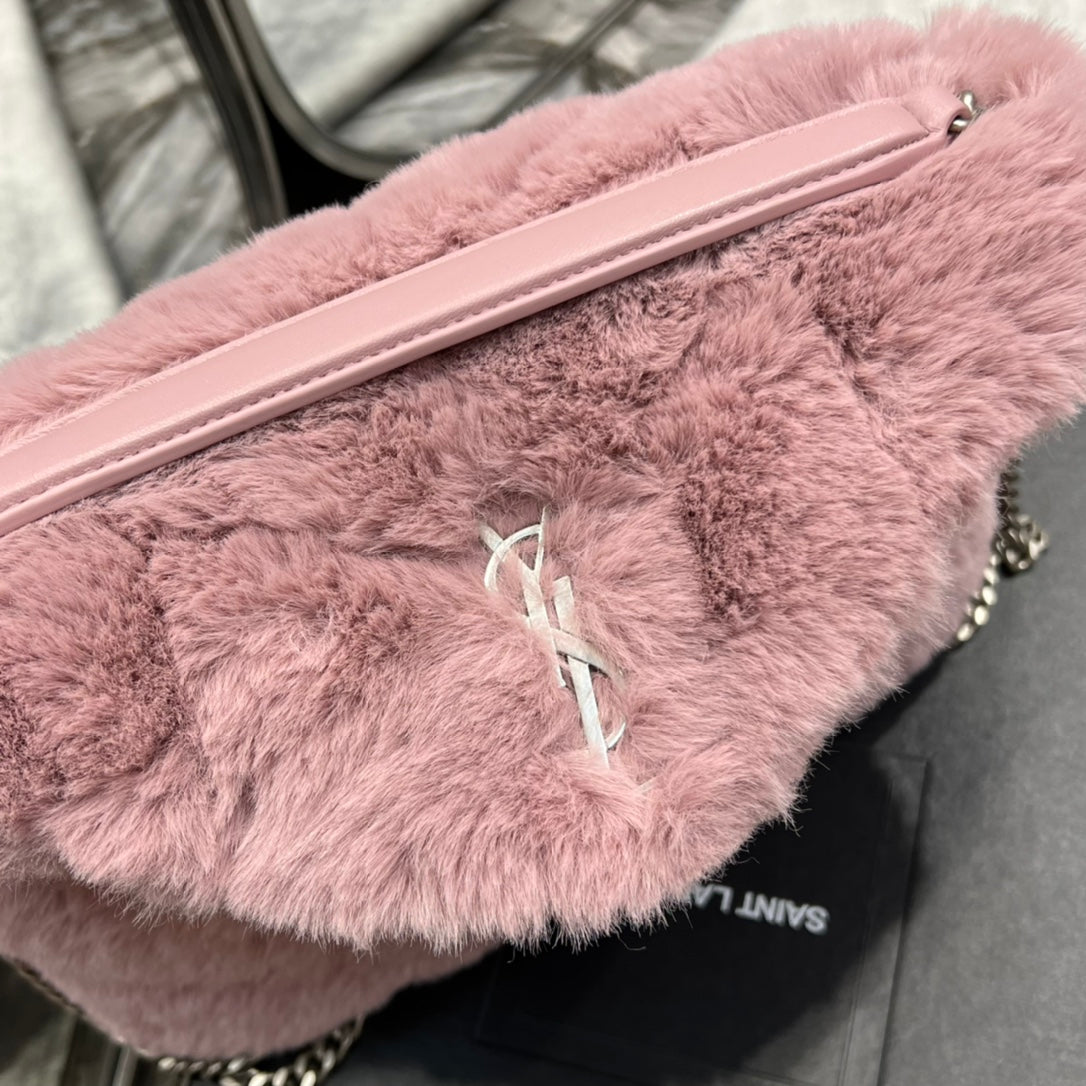 YSL Lou Lou Shearling Bag