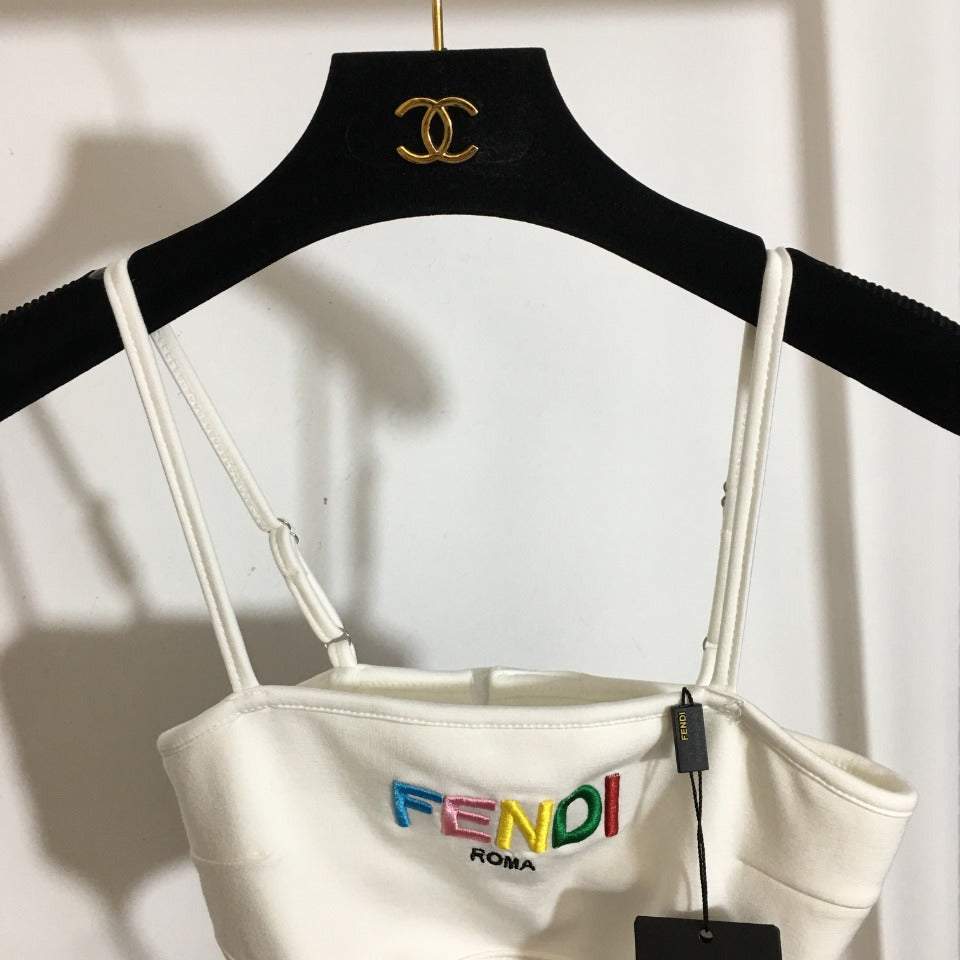 Fendi Embroidered Cropped Shirt