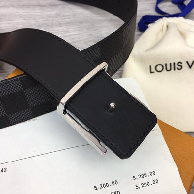 Men's Louis Vuitton Black Monogram Belt