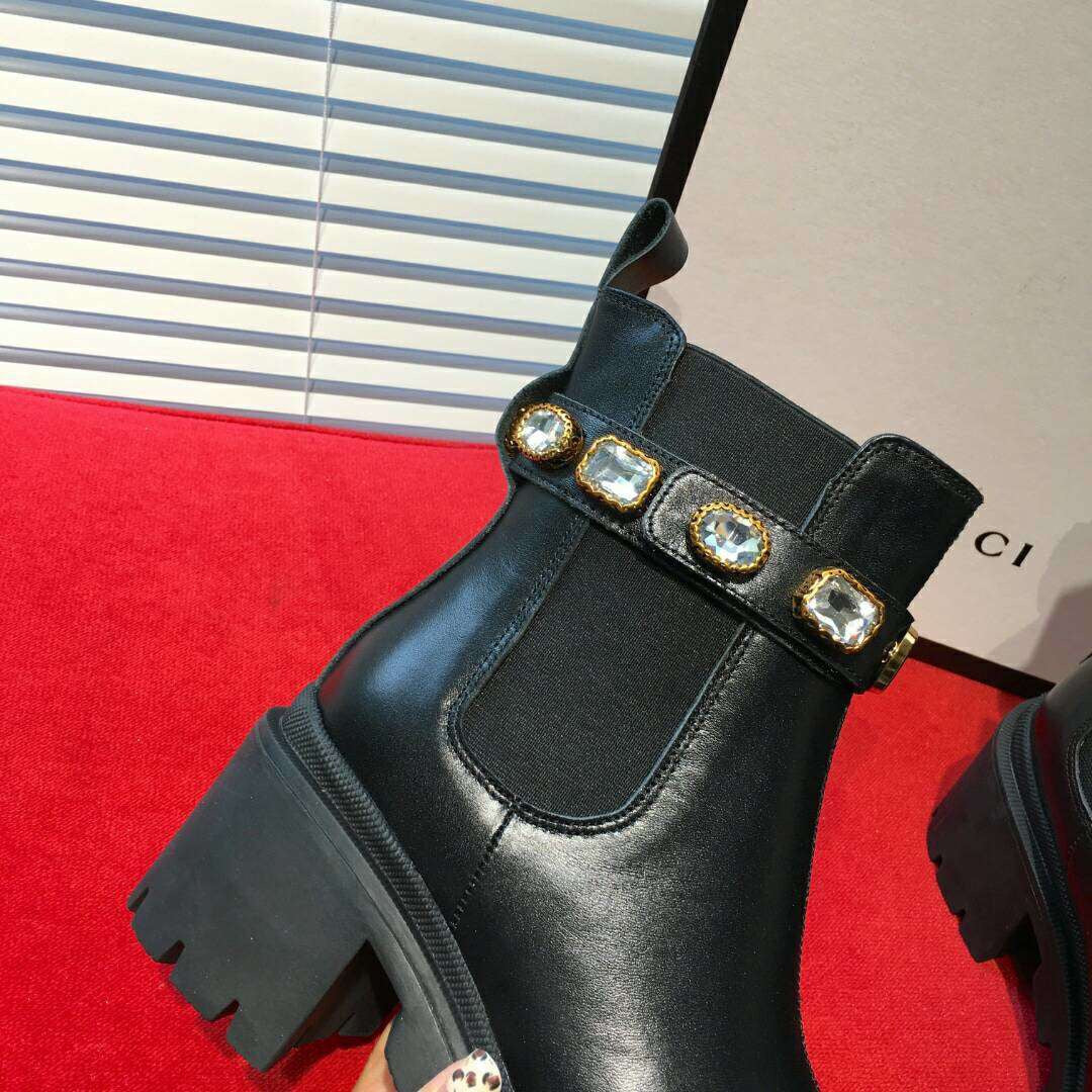 Gucci Diamond Snake Boots