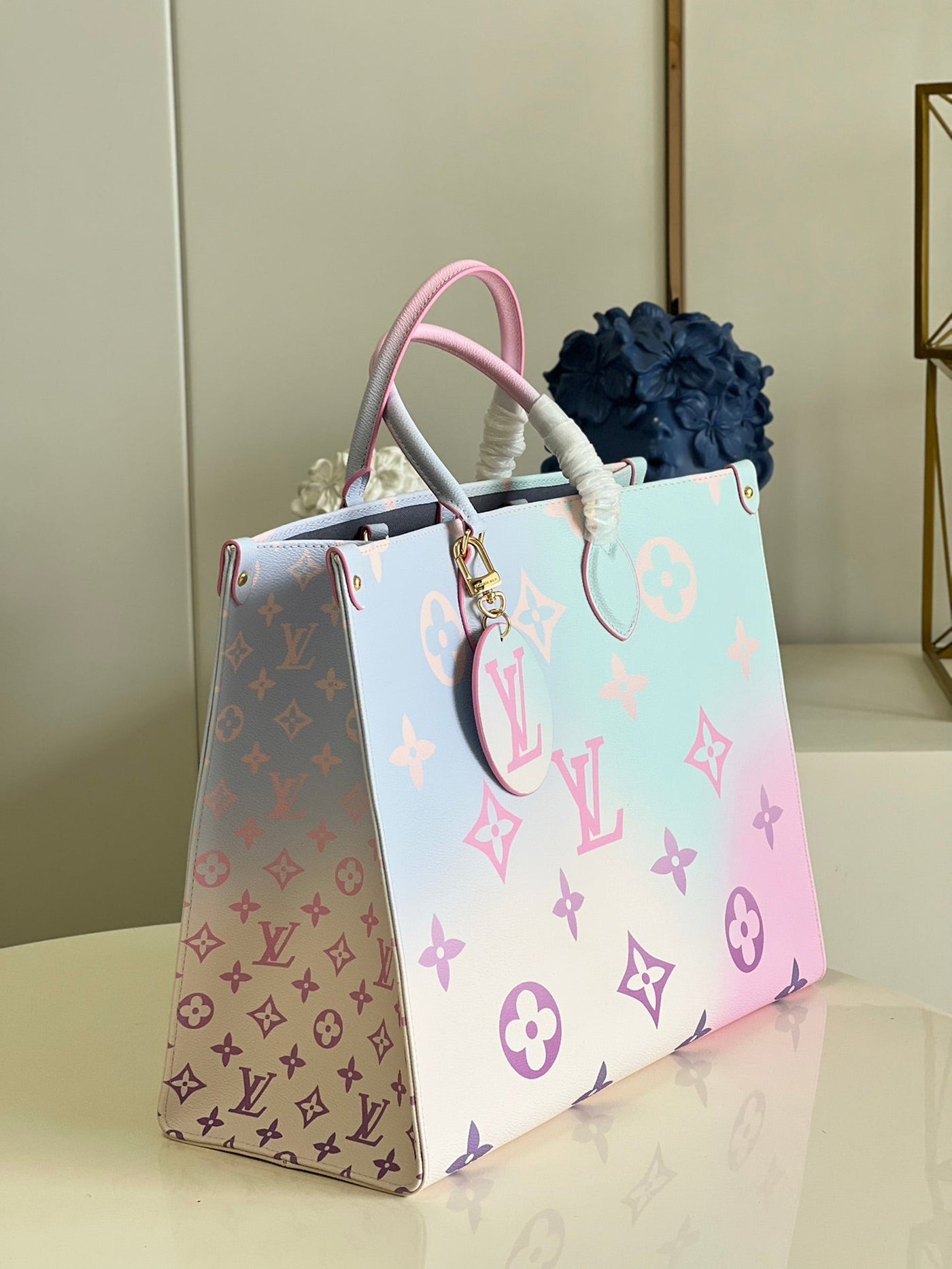 Pastel Louis Vuitton On The Go Tote Bag (25cm & 41cm)