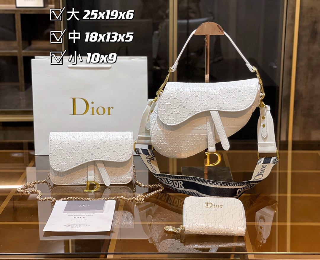 Dior Saddle Budget Bag 3 Piece Set