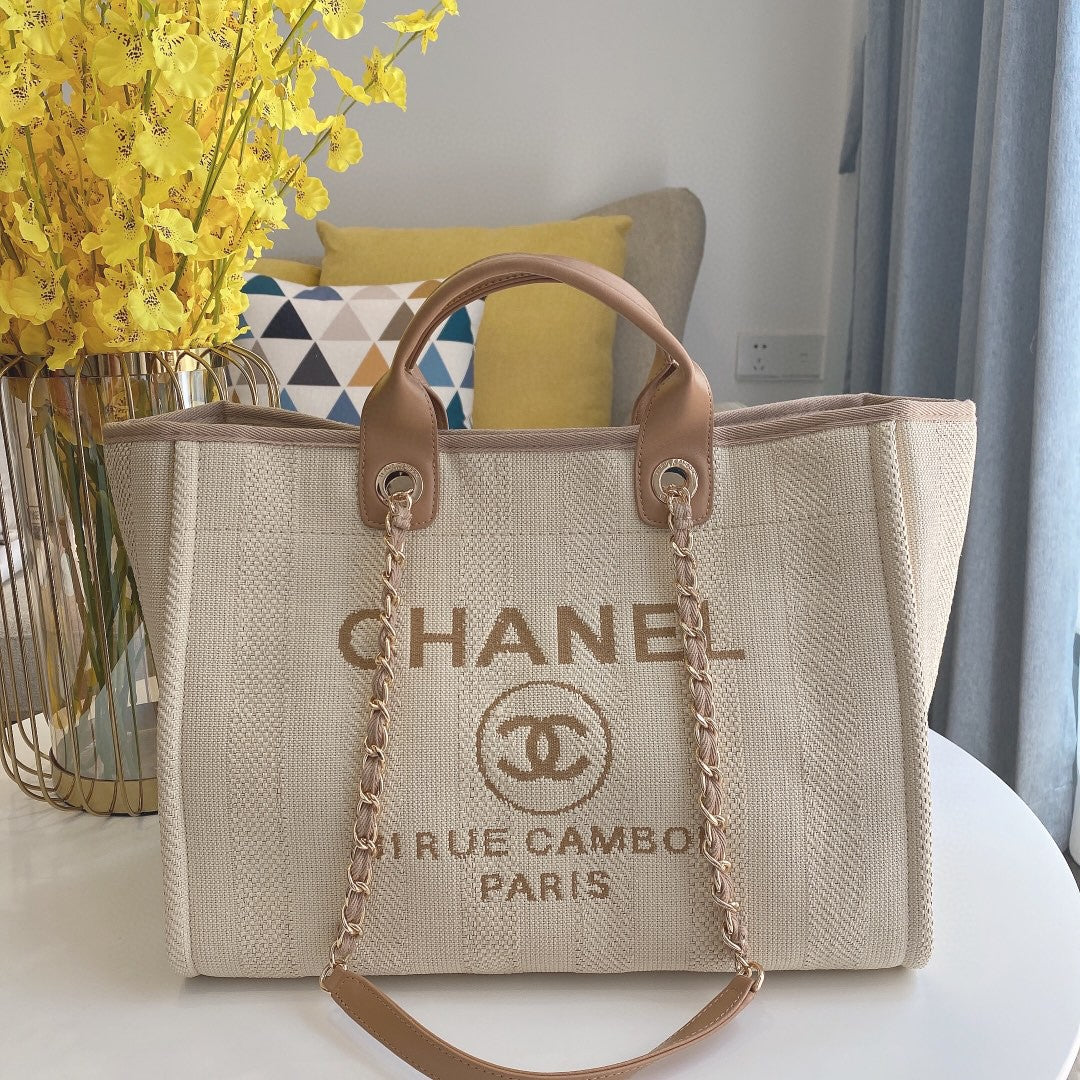 Chanel Deuaville Canvas Tote