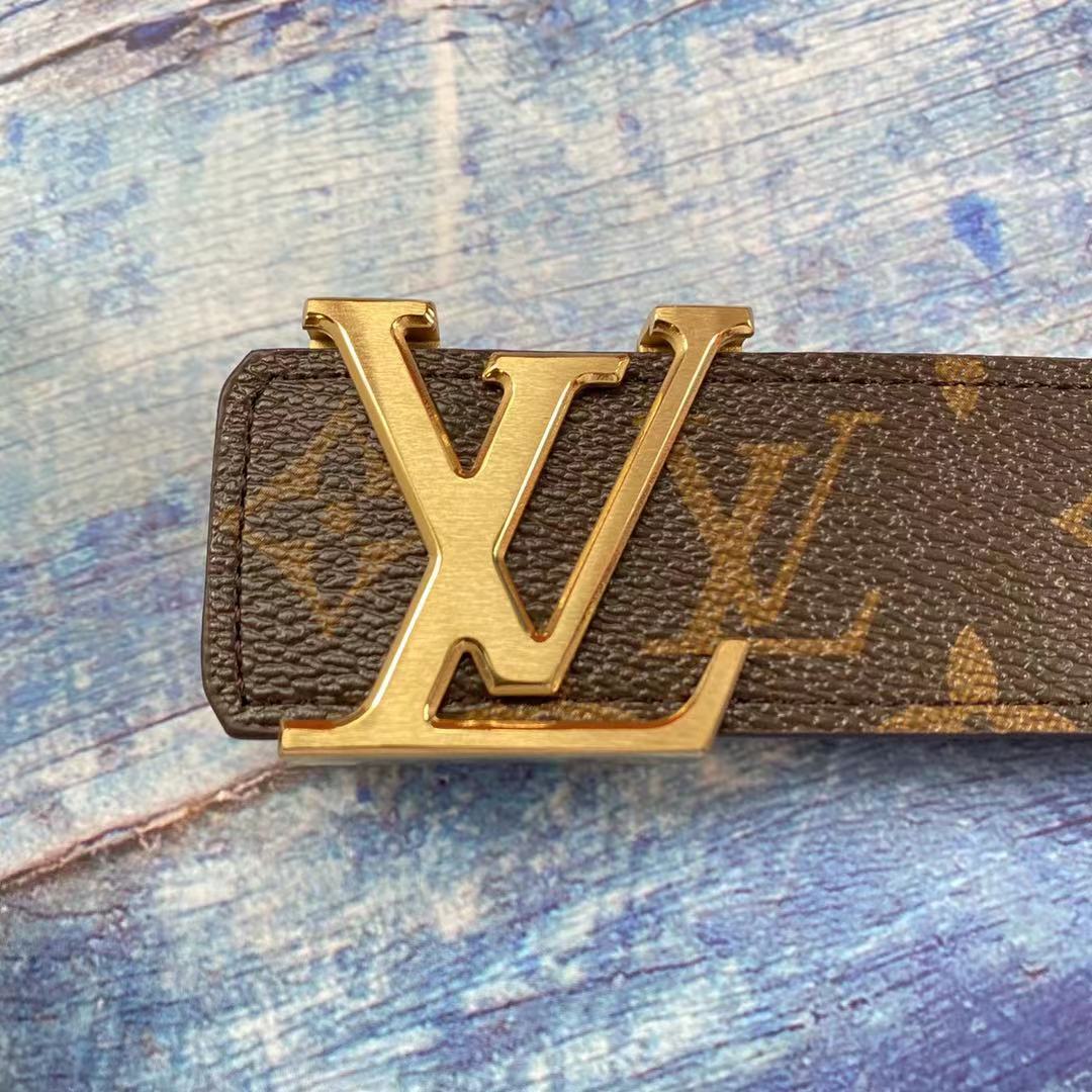 Men's Louis Vuitton Brown Monogram Belt