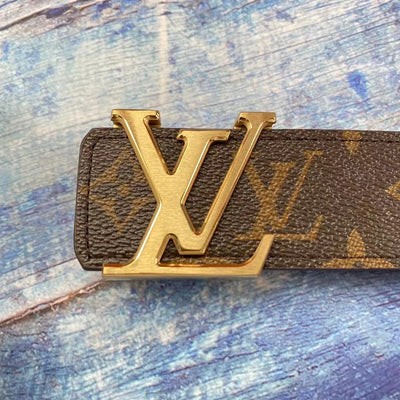 Men's Louis Vuitton Brown Monogram Belt