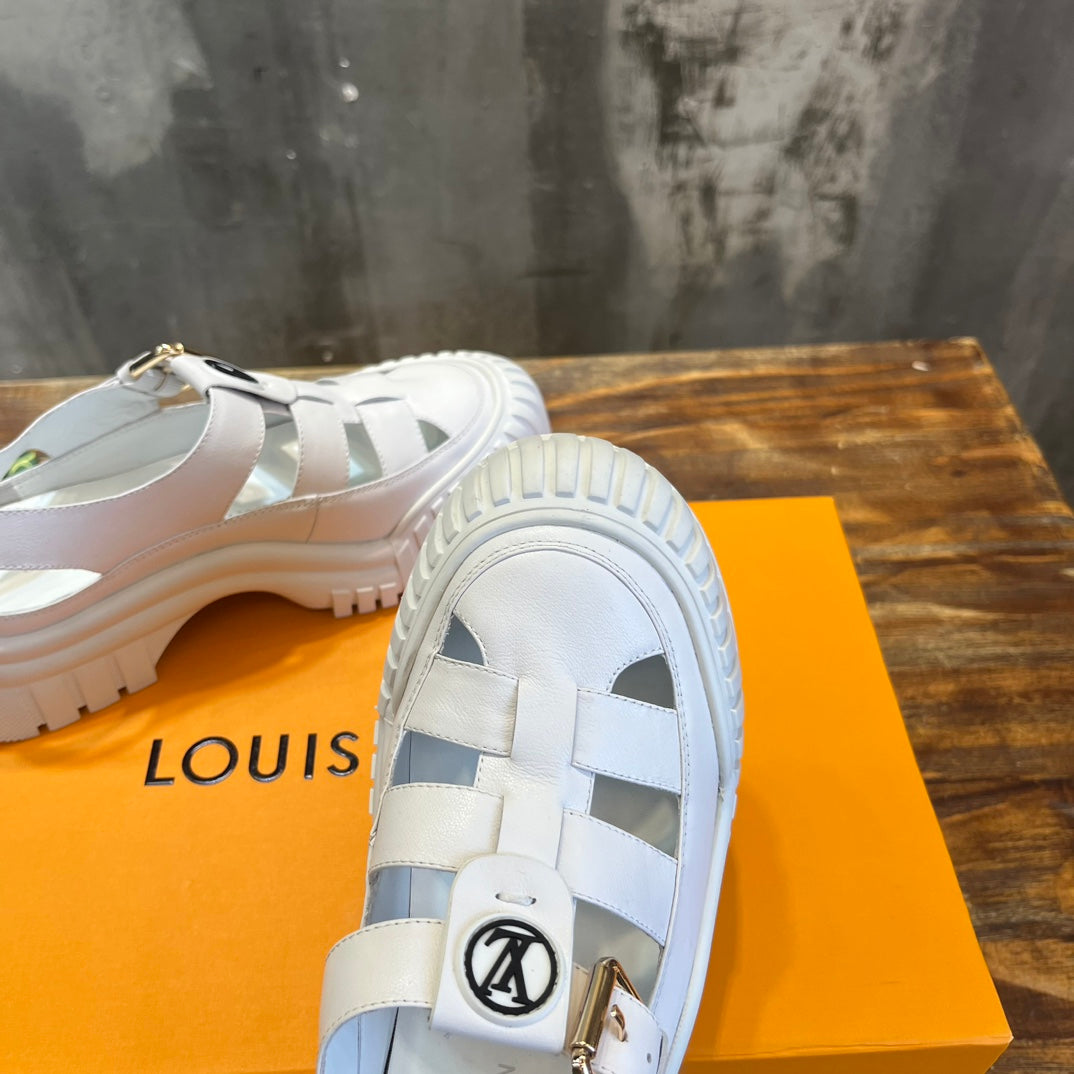 Louis Vuitton Ruby Flat Mary Jane Sandals