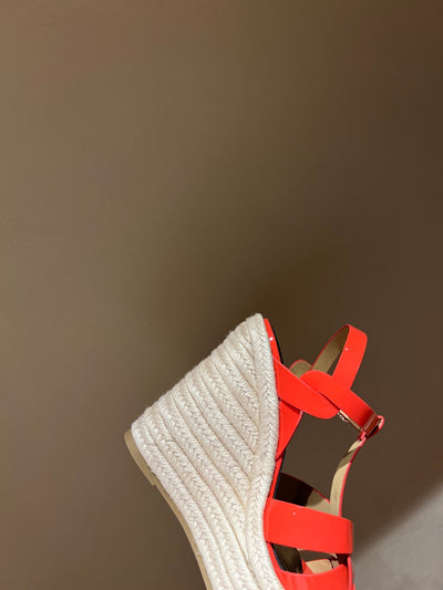 YSL TRIBUTE ESPADRILLES WEDGE IN SMOOTH LEATHER