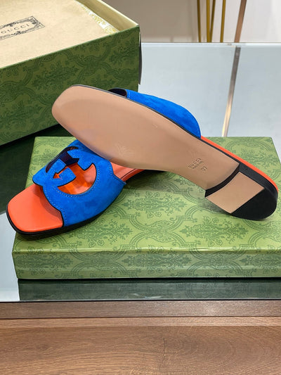 Gucci  Interlocking G Cut Out  Sandal