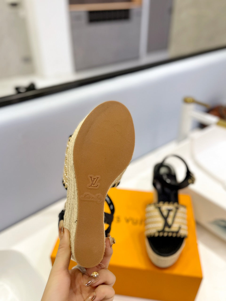 Louis Vuitton Starboard Wedge Sandals