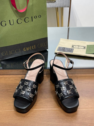 Gucci Interlocking G  Studs Sandal