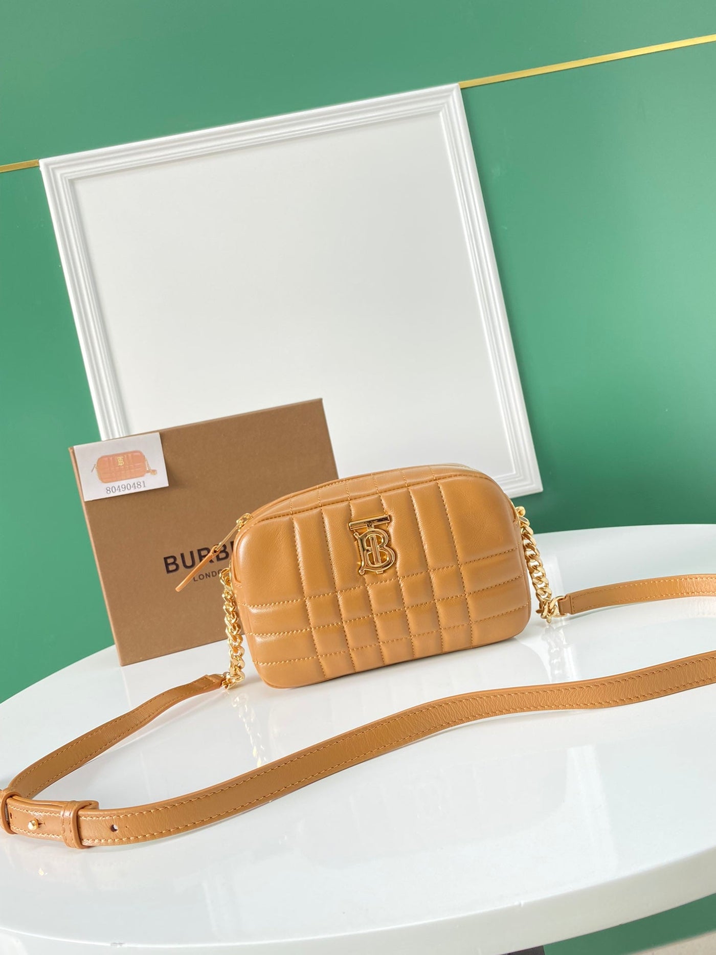 Burberry Quilted Leather Small Lola Camera Bag