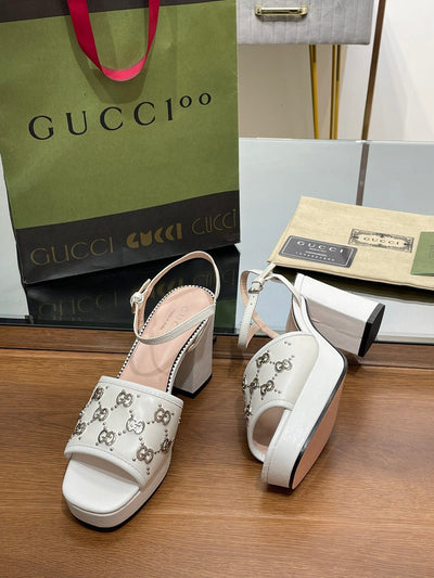 Gucci Interlocking G  Studs Sandal