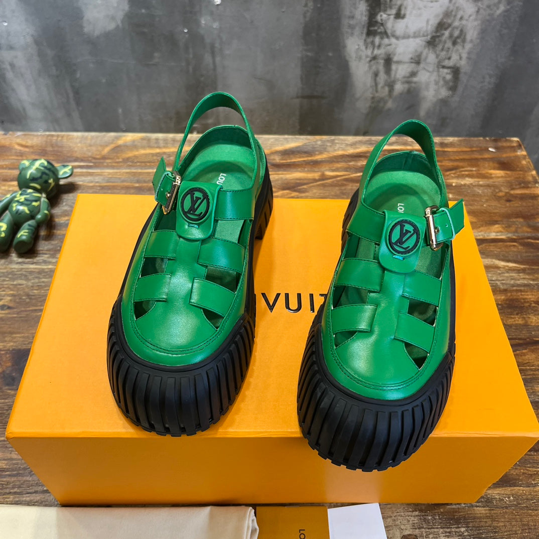 Louis Vuitton Ruby Flat Mary Jane Sandals