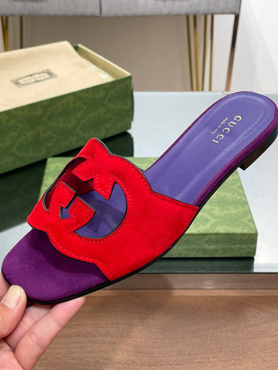 Gucci  Interlocking G Cut Out  Sandal