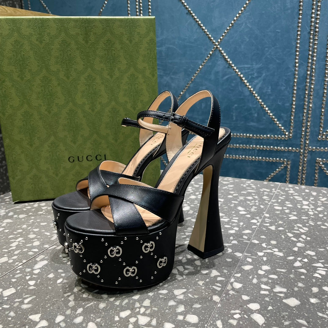 Gucci Interlocking G  Studs Sandal