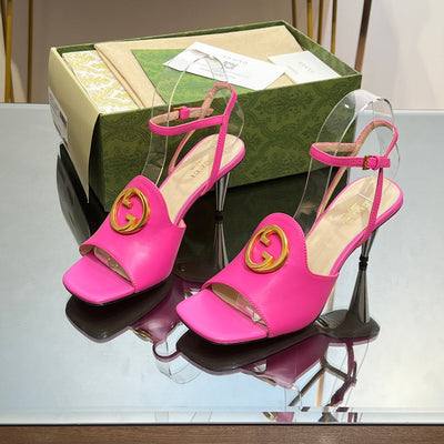 Gucci Blonde Heeled Sandal