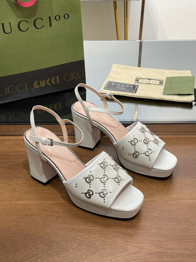 Gucci Interlocking G  Studs Sandal
