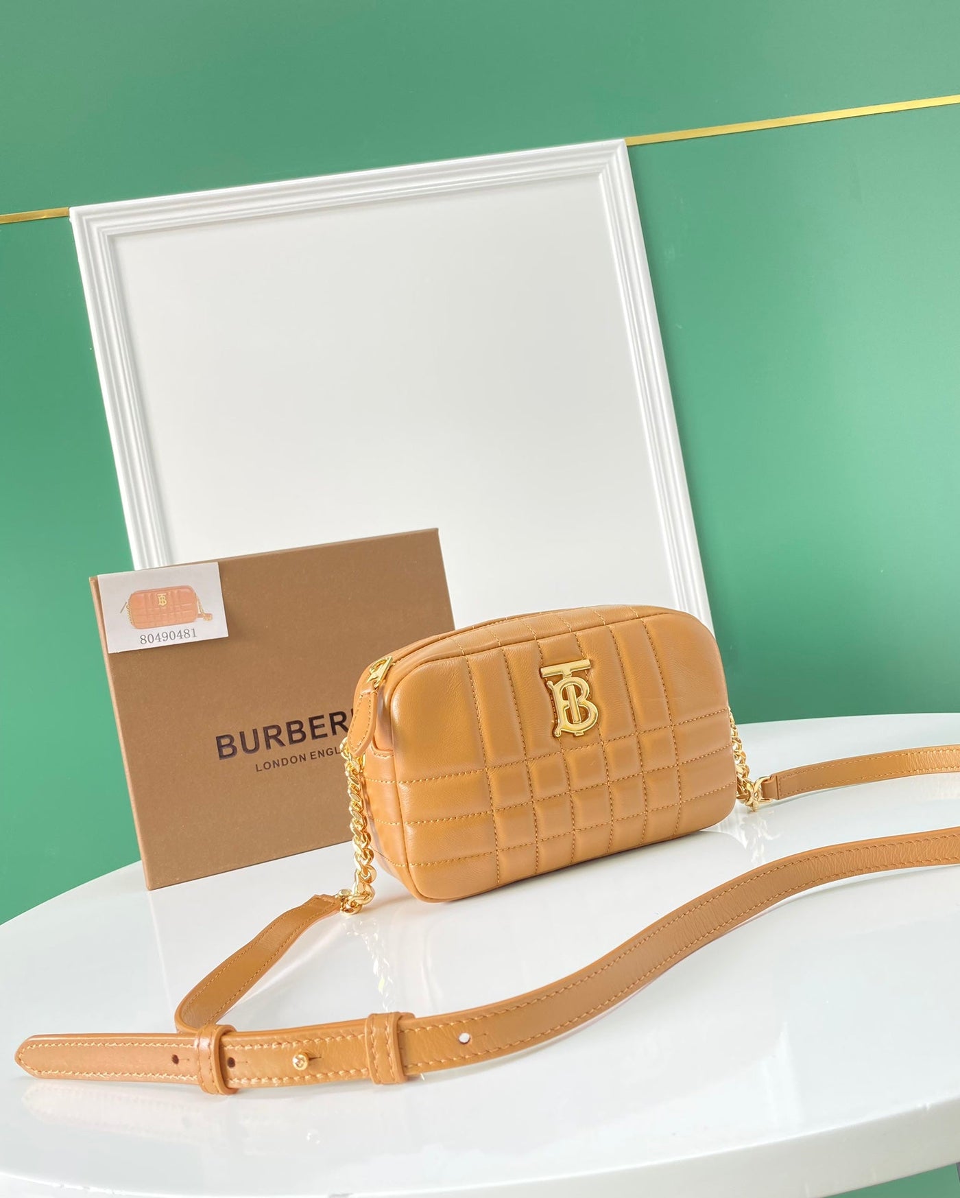 Burberry Quilted Leather Small Lola Camera Bag