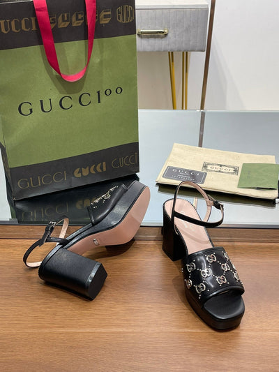 Gucci Interlocking G  Studs Sandal