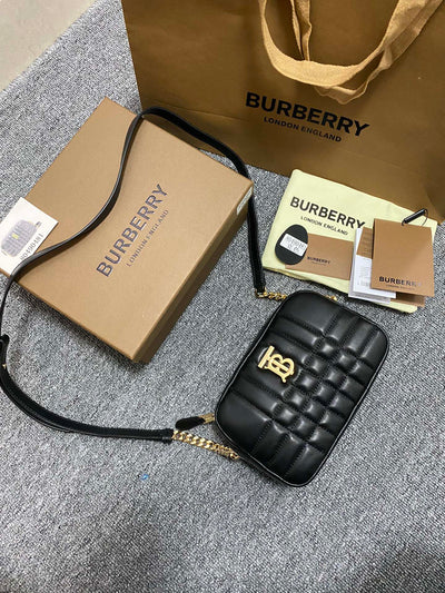 Burberry Quilted Leather Small Lola Camera Bag